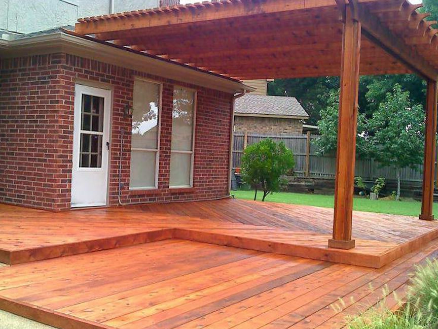 Stained Pergola and Deck Allen, TX